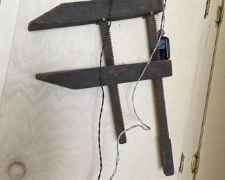 Antique Wooden Vise