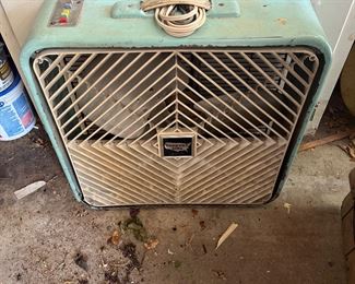 Heavy Duty Turquoise Colored Box Fan