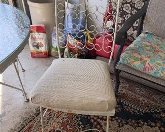 Patio chair close up