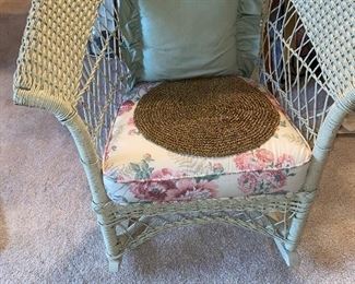 Lovely wicker rocker 