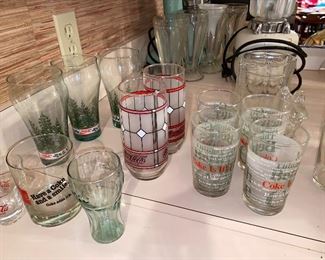 Just some of the Coke barware 