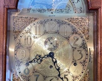 Grandfather clock face
