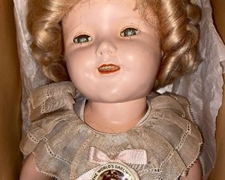 Shirley Temple doll close up