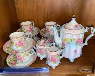 RS Prussia floral tea/ coffee set