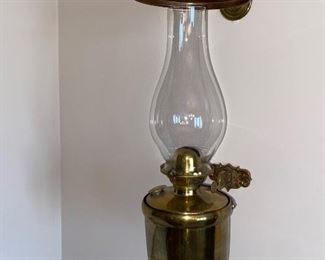 Vintage brass ship’s lantern