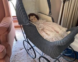 Blue baby doll buggy 