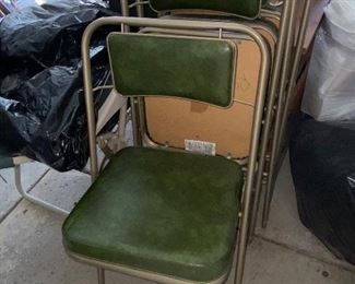 Set of 4 card table seats 