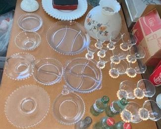 Candlewick glass ware 