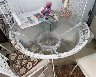 Glass top table 