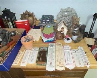 Vtg. Funeral home thermometers 