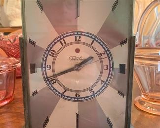 Paul Frankl "Skyscraper" clock by Warren Telechron-           It works & is keeping good time. 