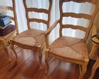 12 of these rush chairs