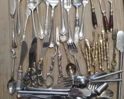 49 assorted flatware
