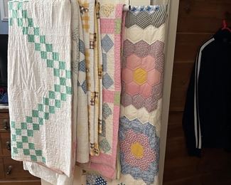 Just a few showing of the several Antique Quilts