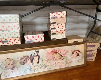 Several "Nancy Ann" dolls