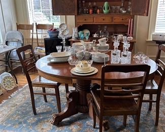 Lots of vintage china, pottery, cut glass