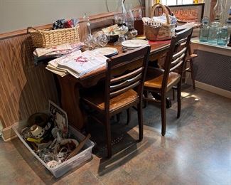 Vintage table and 4 chairs from the Forum Cafeteria, Kansas City