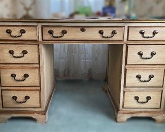 French Provincial Bleached Oak Desk