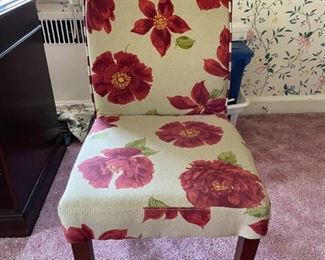 Floral Side Chair