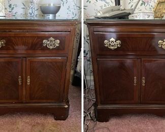 Drexel Chippendale Mahogany Side Tables