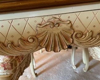 Frech Hand Carved Low Table