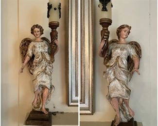 Archangel Statue W/ Candle