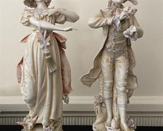 Vintage Figures Girl & Boy 