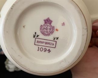 Royal Worcester Ivory Pitcher Jug