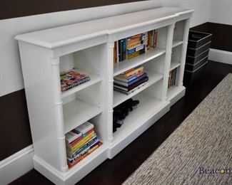 Yorkshire House white painted bookcase