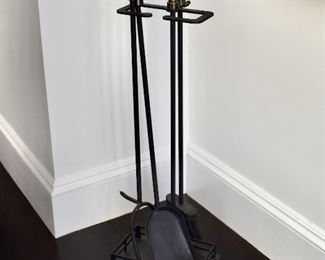 Iron fireplace tools