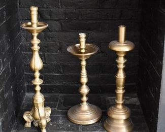 Brass candlesticks