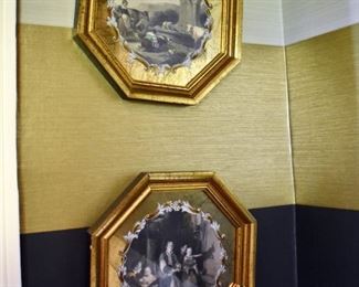 Reverse painted glass