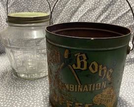 Wish bone coffee tin