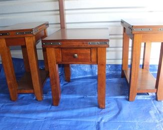 Heavy end tables, lamp tables