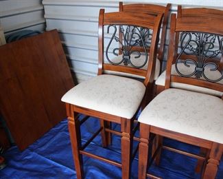 High top table and chair set