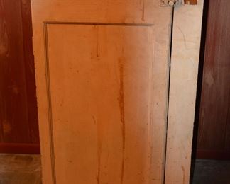 Primitive storage cabinet, single door, early paint