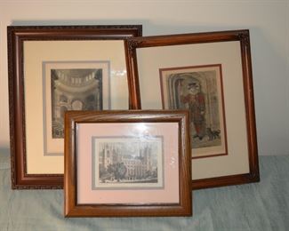 very old framed art