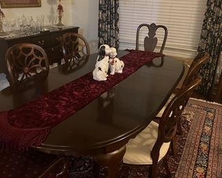 Formal dining table