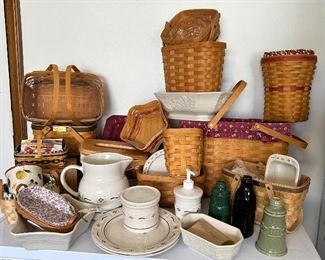 Longaberger pottery & baskets