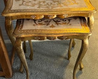Gold and Ivory Nesting Tables