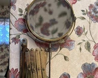 Vintage Accordion Mirror