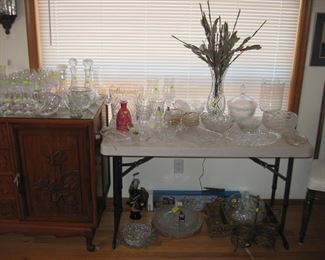 Dining Room:  Glass Vases