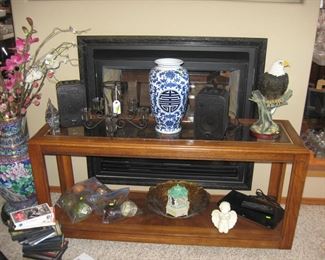 Living Room: Japanese or Chinese Vases-Eagle-Couch Table- 