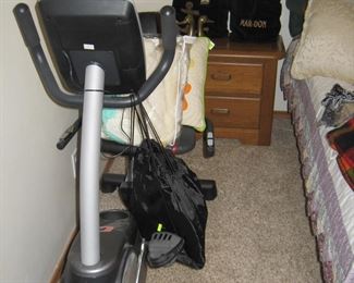 Center Bedroom: Exercise Cycle-Side Table