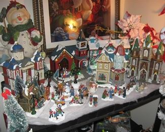 Downstairs Christmas Room: Villages