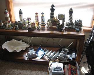 Living Room: Sea Shell-Light Houses-Other Sea Things