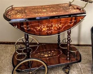 Inlaid Bar Cart Two