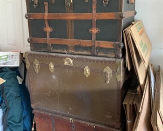 Antique trunks
