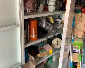 vintage mid century shelving unit