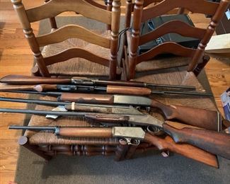 Shotguns and rifles, Winchester model 1907, Hercules, eastern arms company, Remington, and more